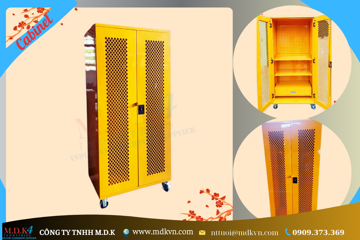 Tủ đựng dụng cụ vật tư- cửa lưới , Mã MDK4-CB012003